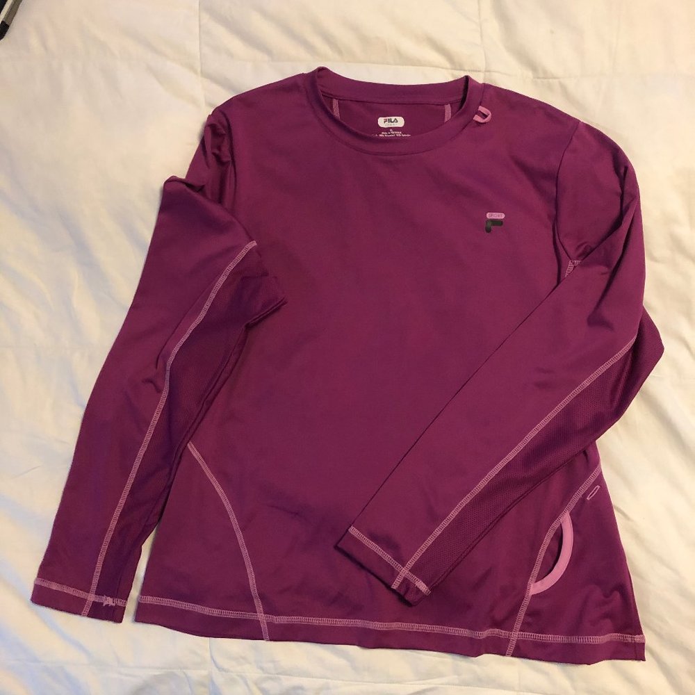 FILA Long Sleeve Dri-Fit Top, Size XL